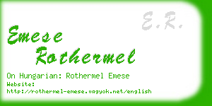 emese rothermel business card